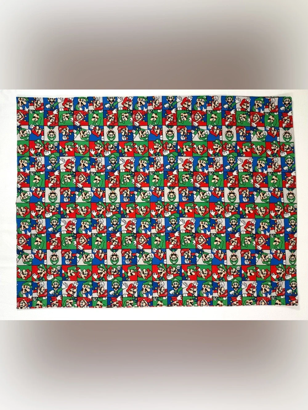 NINTENDO Super Mario Luigi‎ Standard Pillowcase Handmade Gamer Video Game Retro